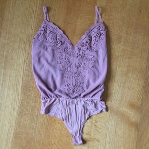 FINAL SALE Dusty rose bodysuit